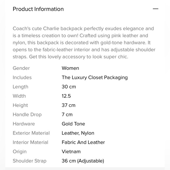 Coach Backpack - Picture 11 of 11